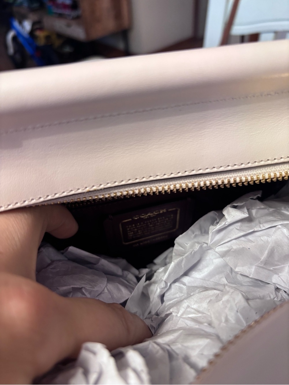NWT Coach Colorblock Grace Bag 66993 Gold Beechwood Multi Leather Crossbody Bag - Picture 9 of 11